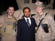 (l to r) Major Dan Whisnant, Dark (Sheikh Aifan Sadoun Aifan al Issawi) and Captain Jason Brezler. Photo courtesy of Tylor Belshe